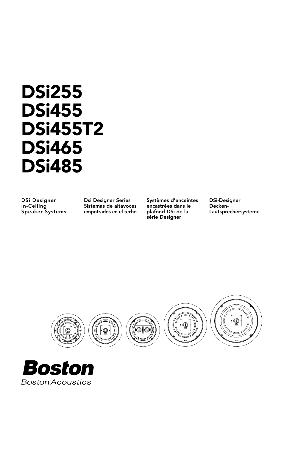 Boston Acoustics DSi255 User Manual | 12 pages