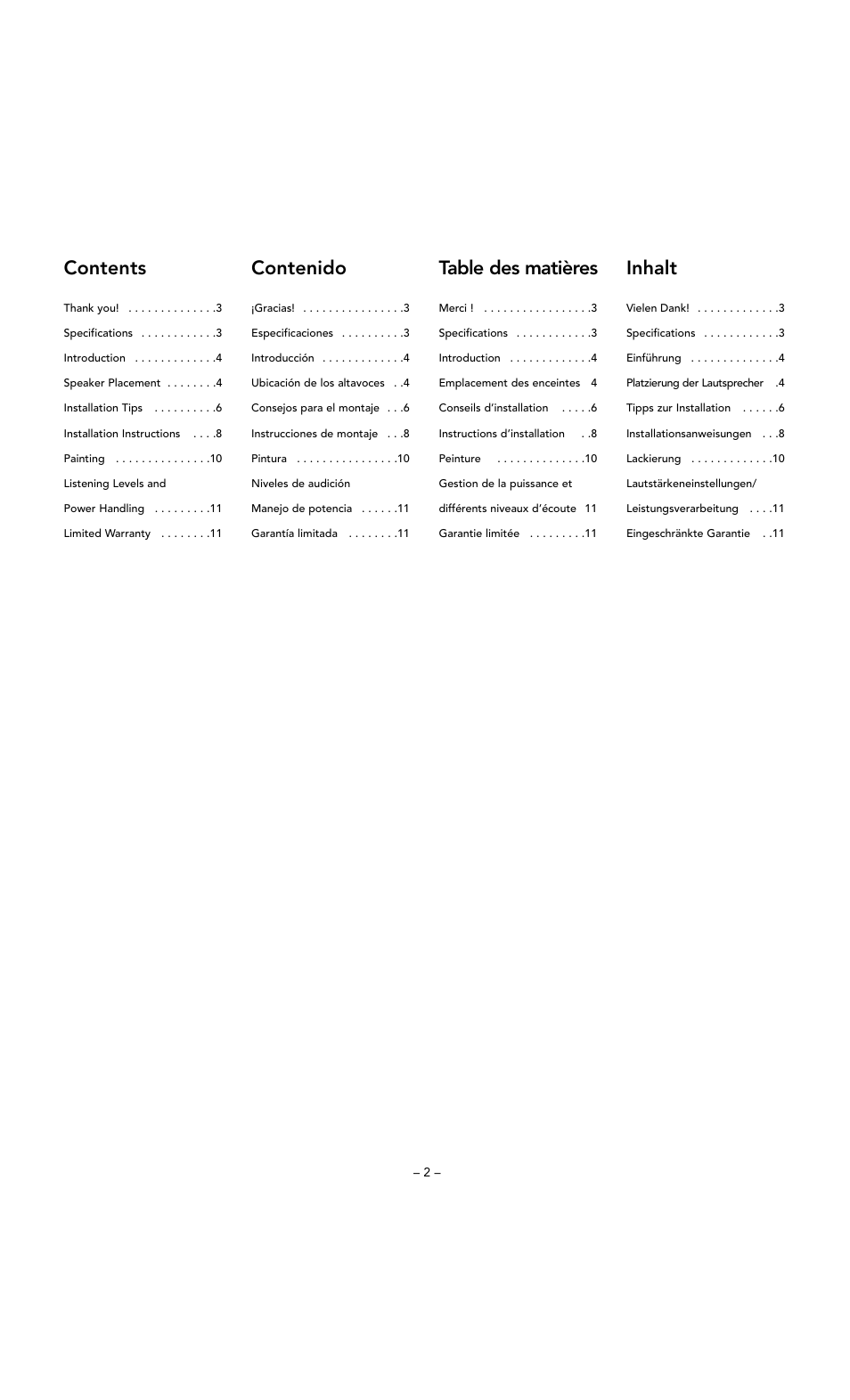 Boston Acoustics DSi255 User Manual | Page 2 / 12