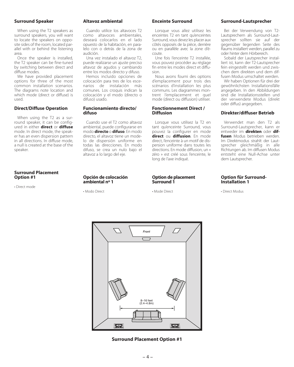Boston Acoustics HSi 475T2 User Manual | Page 4 / 16