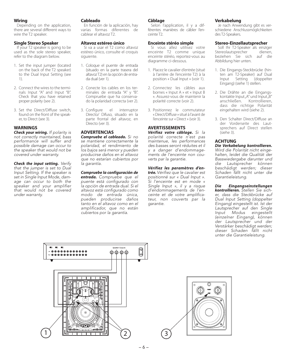 Boston Acoustics HSi 475T2 User Manual | Page 6 / 16