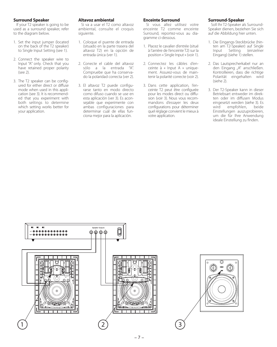 Boston Acoustics HSi 475T2 User Manual | Page 7 / 16