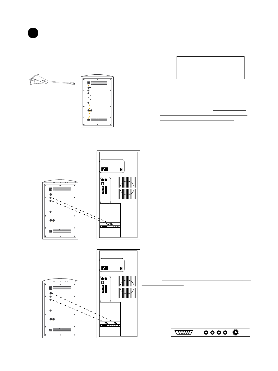 Input panel connections | Boston Acoustics BA7500 User Manual | Page 4 / 6