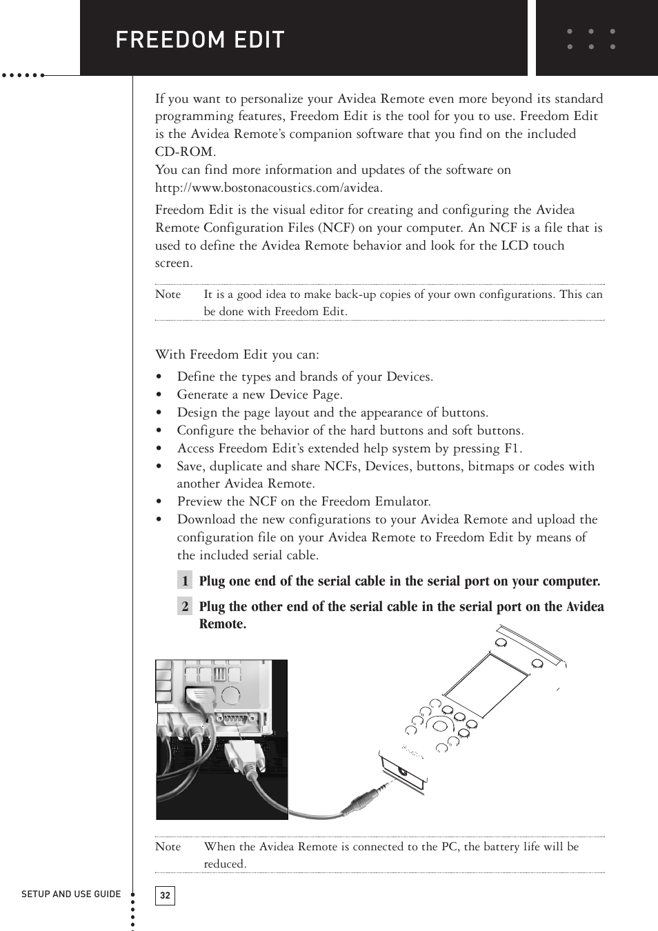 Freedom edit | Boston Acoustics TSU501 User Manual | Page 34 / 59