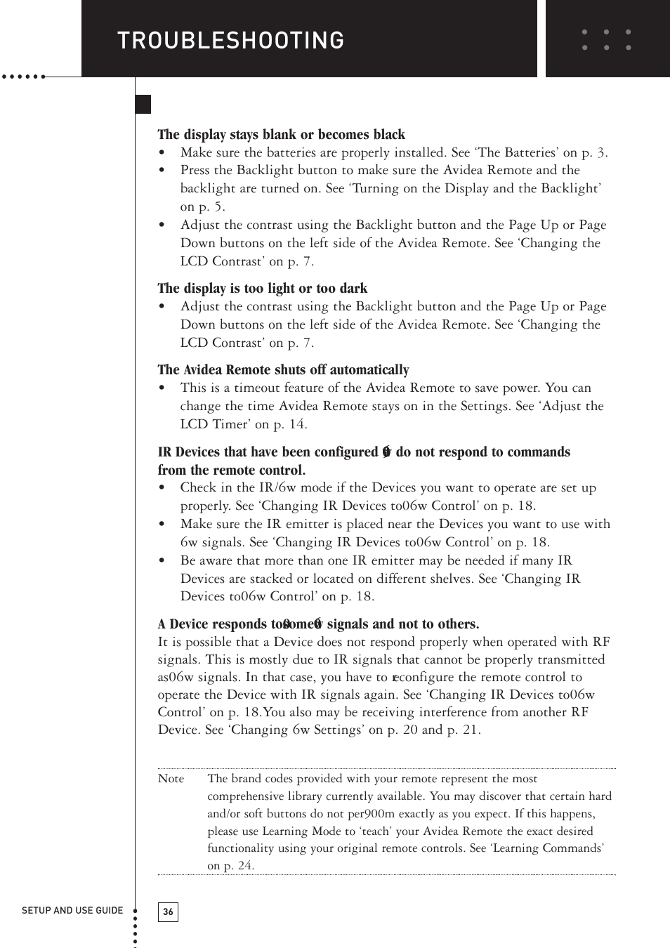Troubleshooting, General problems | Boston Acoustics TSU501 User Manual | Page 38 / 59