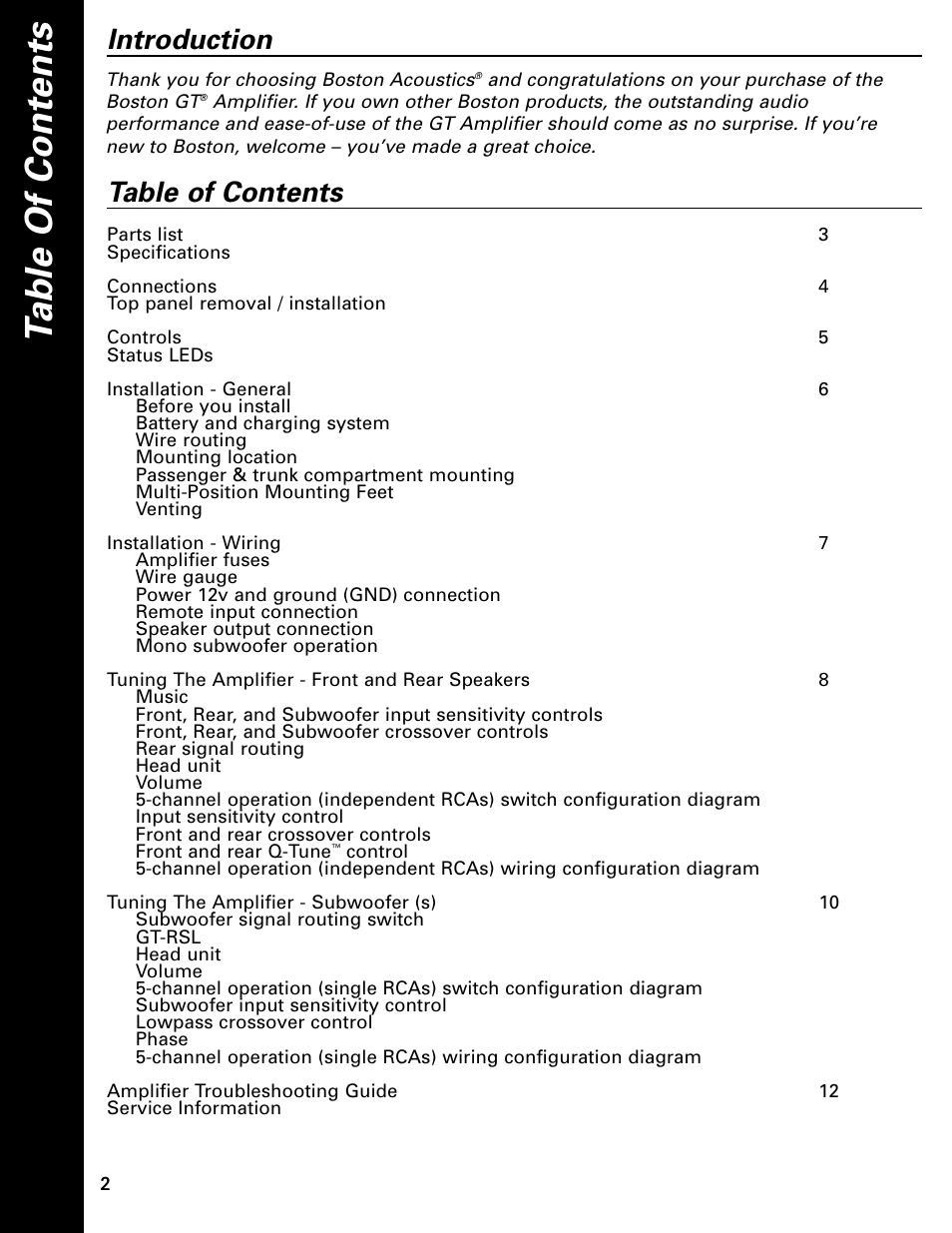 Boston Acoustics Boston GT GT-5750 User Manual | Page 2 / 12