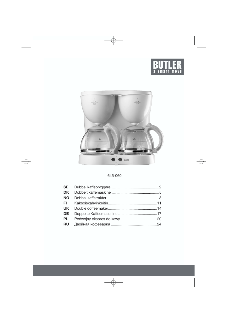 Butler 645-060 User Manual | 25 pages