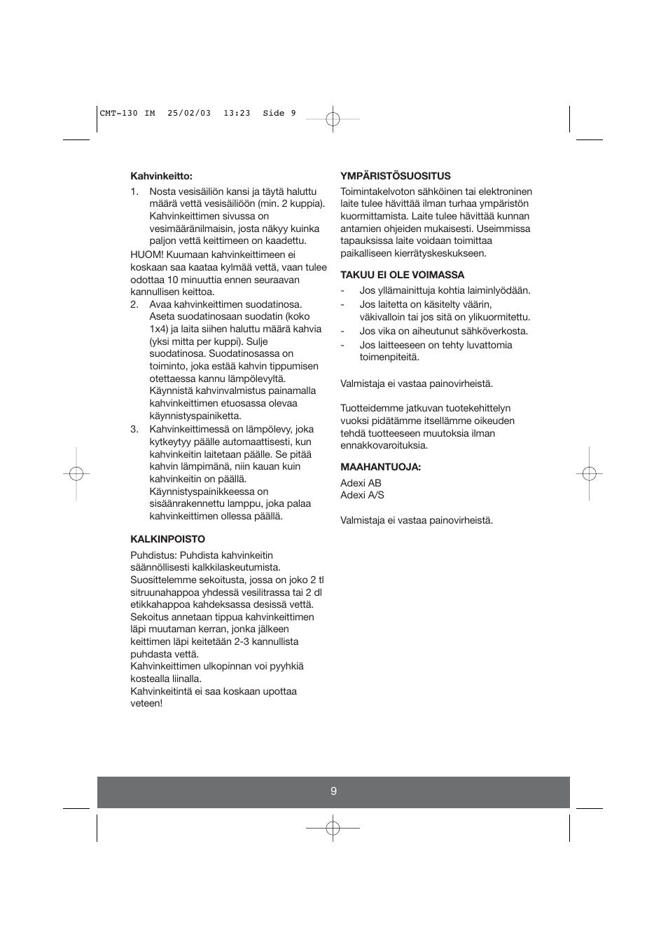 Butler 645-045 User Manual | Page 9 / 20