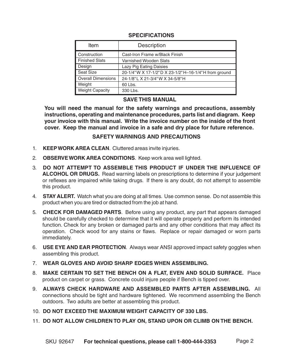 Butler PIG DESIGN 92647 User Manual | Page 2 / 5