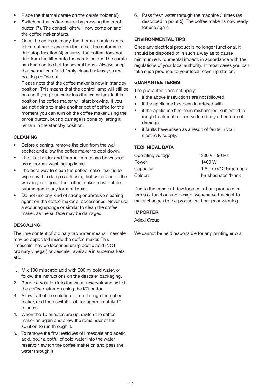 Butler 645-230 User Manual | Page 11 / 18