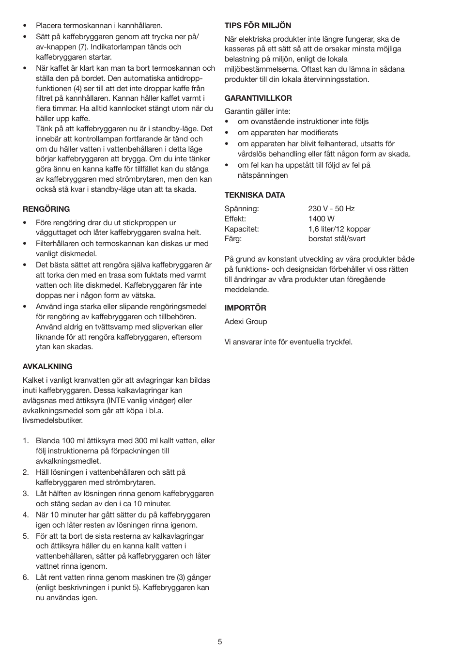 Butler 645-230 User Manual | Page 5 / 18