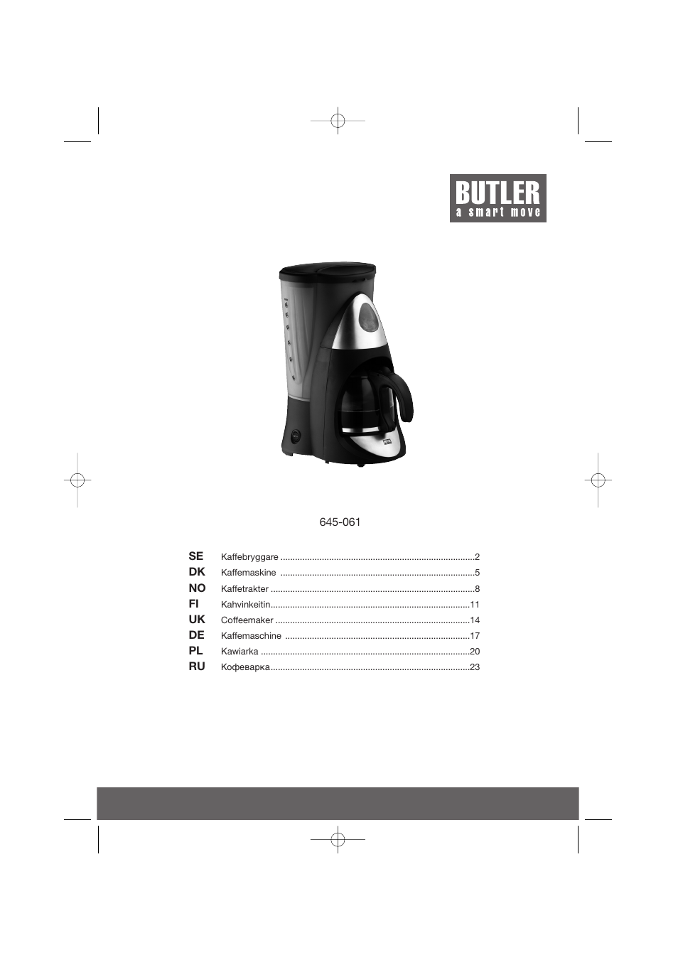 Butler 645-061 User Manual | 27 pages