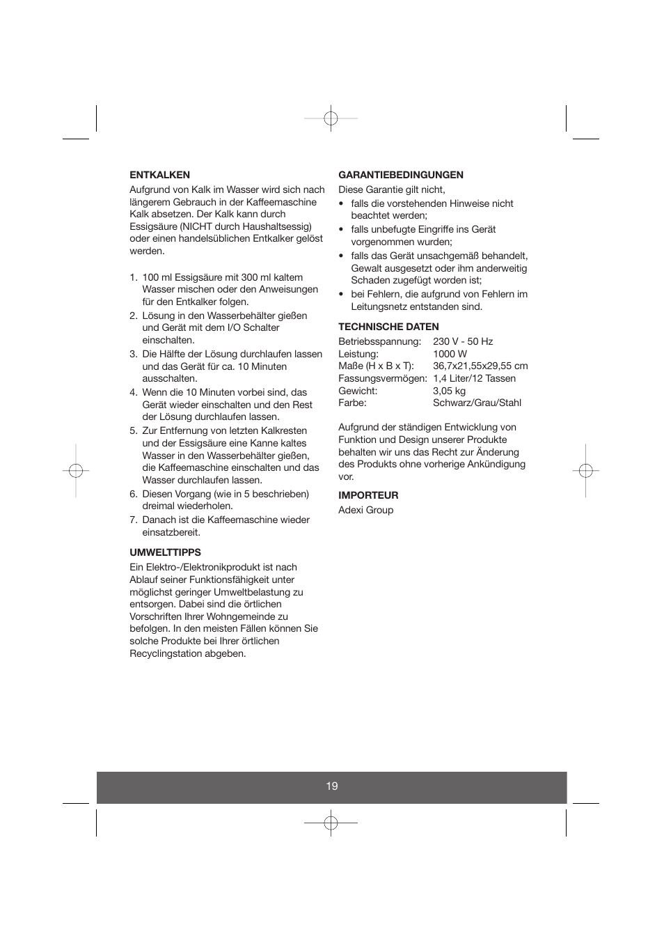 Butler 645-061 User Manual | Page 19 / 27