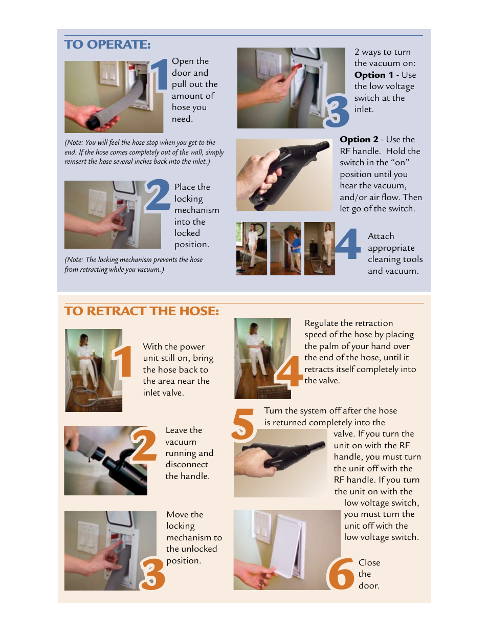 Hide-a-Hose Central vacuum system User Manual | Page 2 / 3