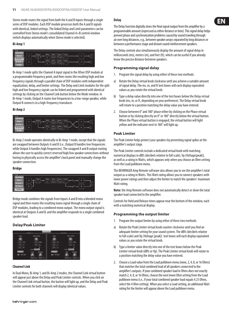 Behringer iNuke NU6000DSP User Manual | Page 11 / 22