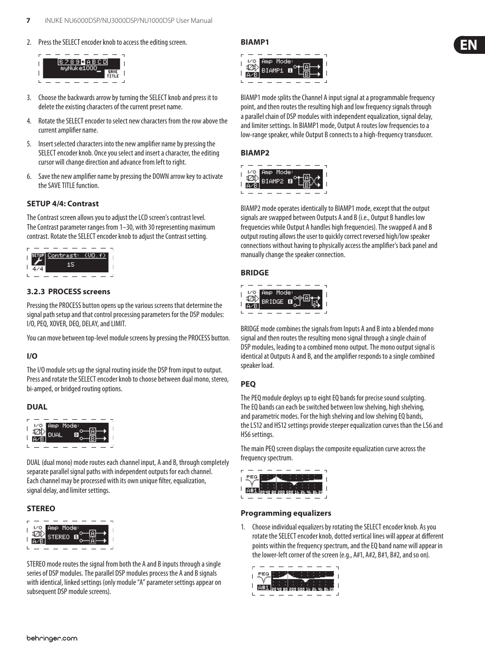 Behringer iNuke NU6000DSP User Manual | Page 7 / 22