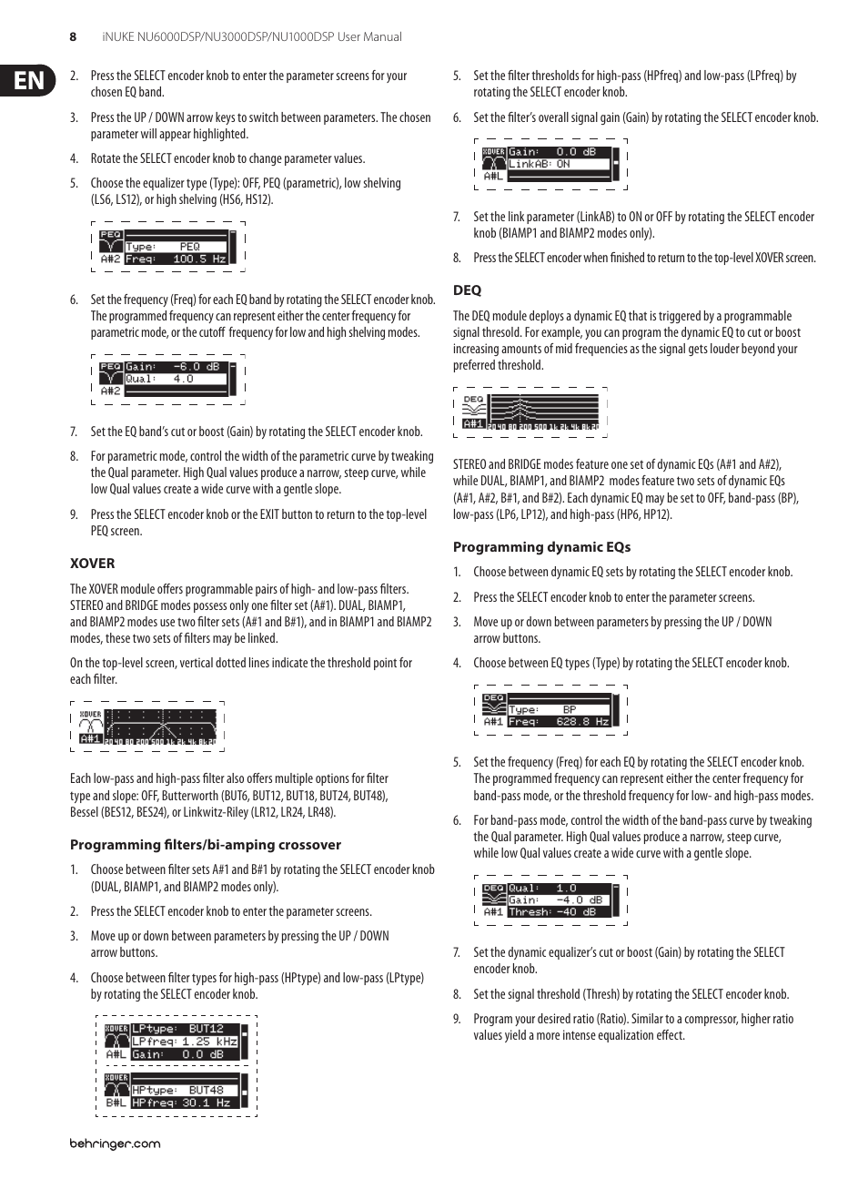 Behringer iNuke NU6000DSP User Manual | Page 8 / 22