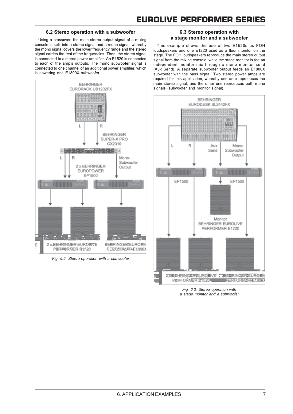 Eurolive performer series | Behringer E1220 User Manual | Page 7 / 10