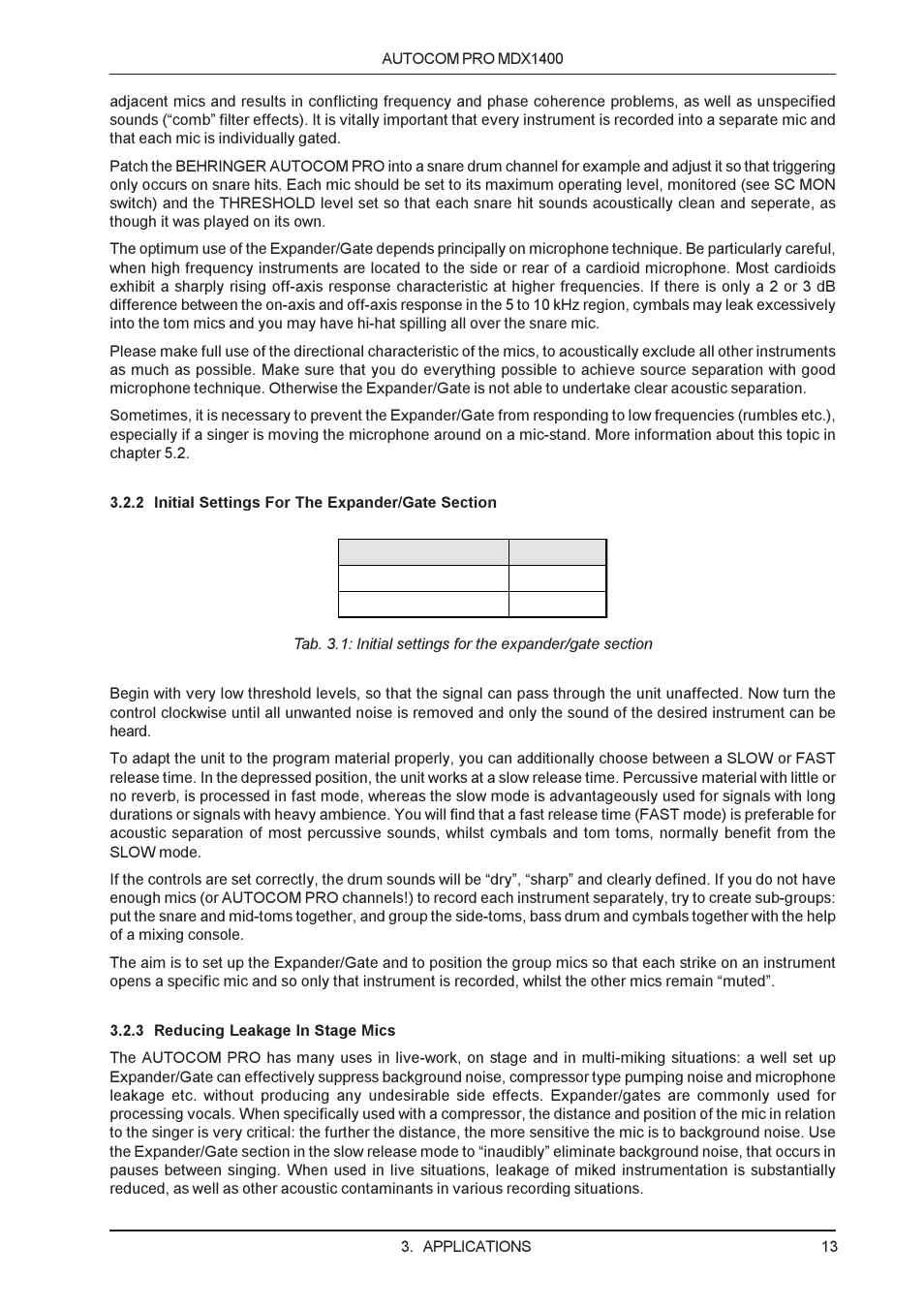 Behringer MDX1400 User Manual | Page 13 / 28