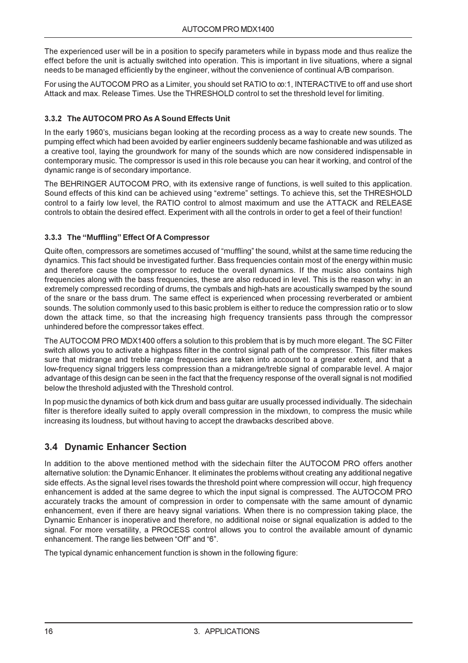 Behringer MDX1400 User Manual | Page 16 / 28