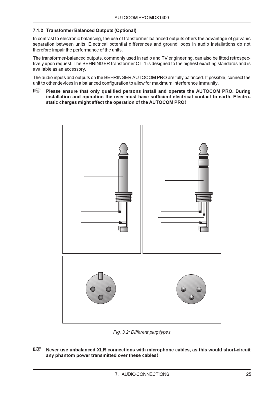 Behringer MDX1400 User Manual | Page 25 / 28