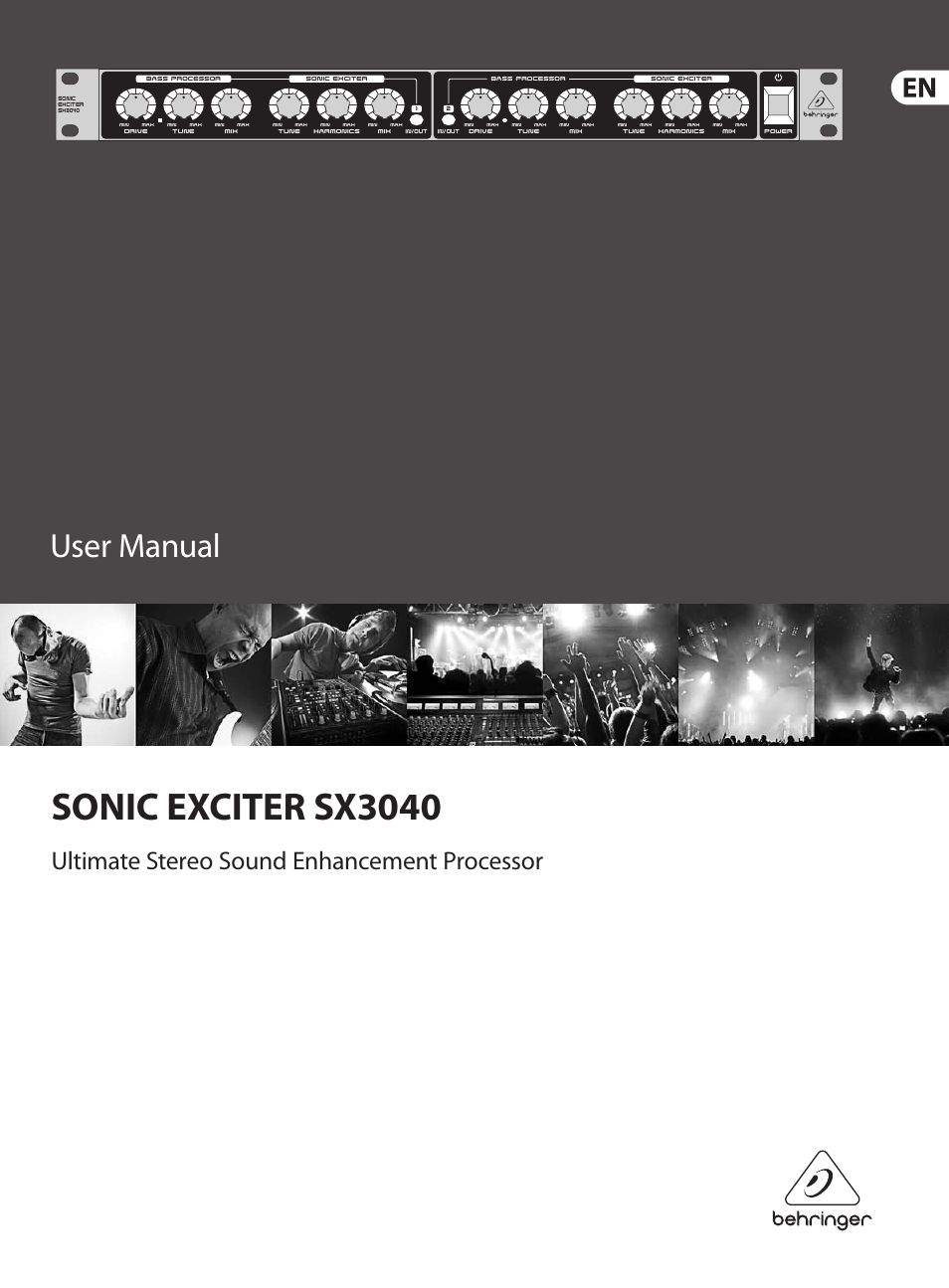 Behringer Sonic Exciter SX3040 User Manual | 10 pages