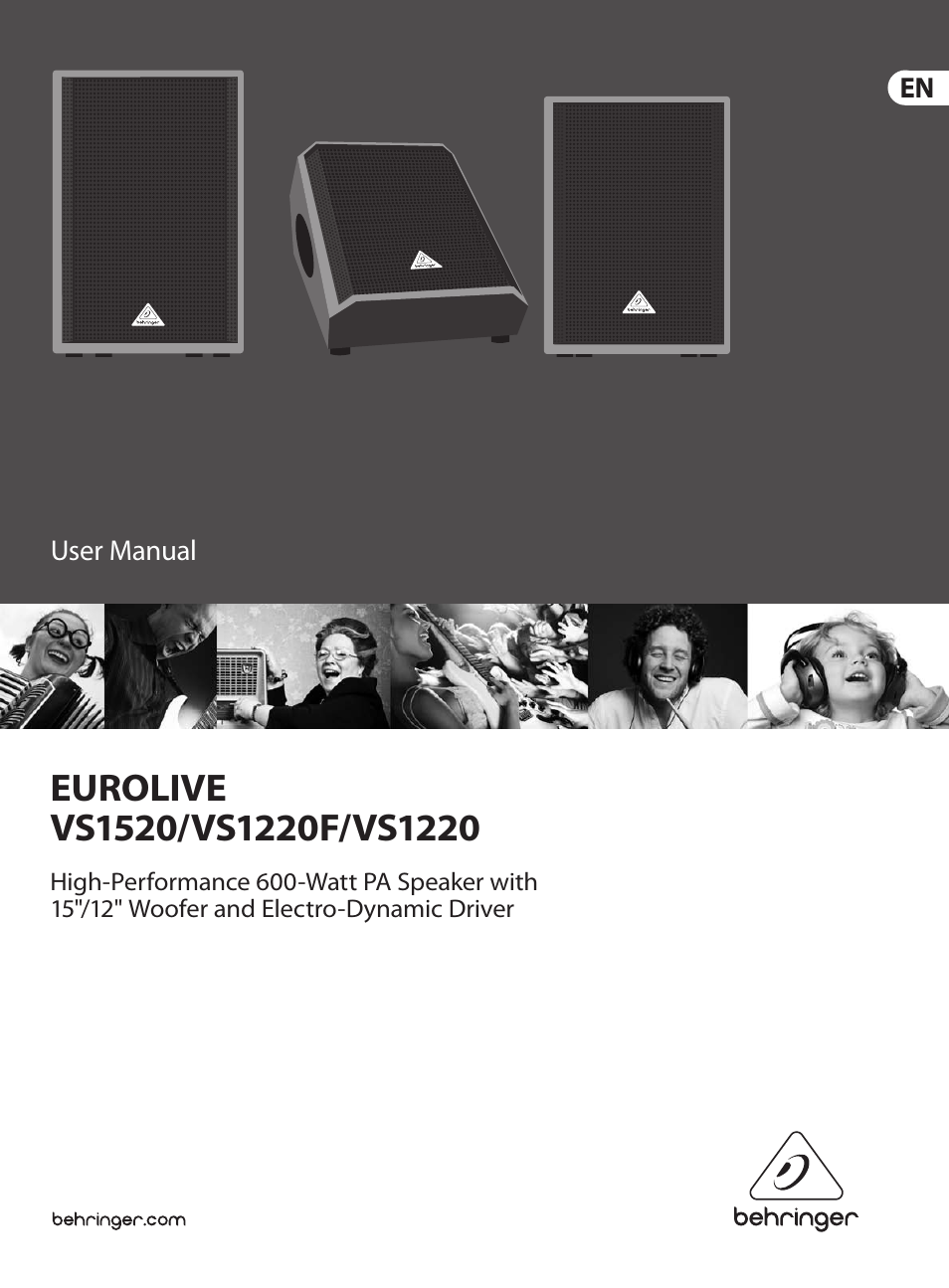 Behringer EUROLIVE VS1520 User Manual | 11 pages