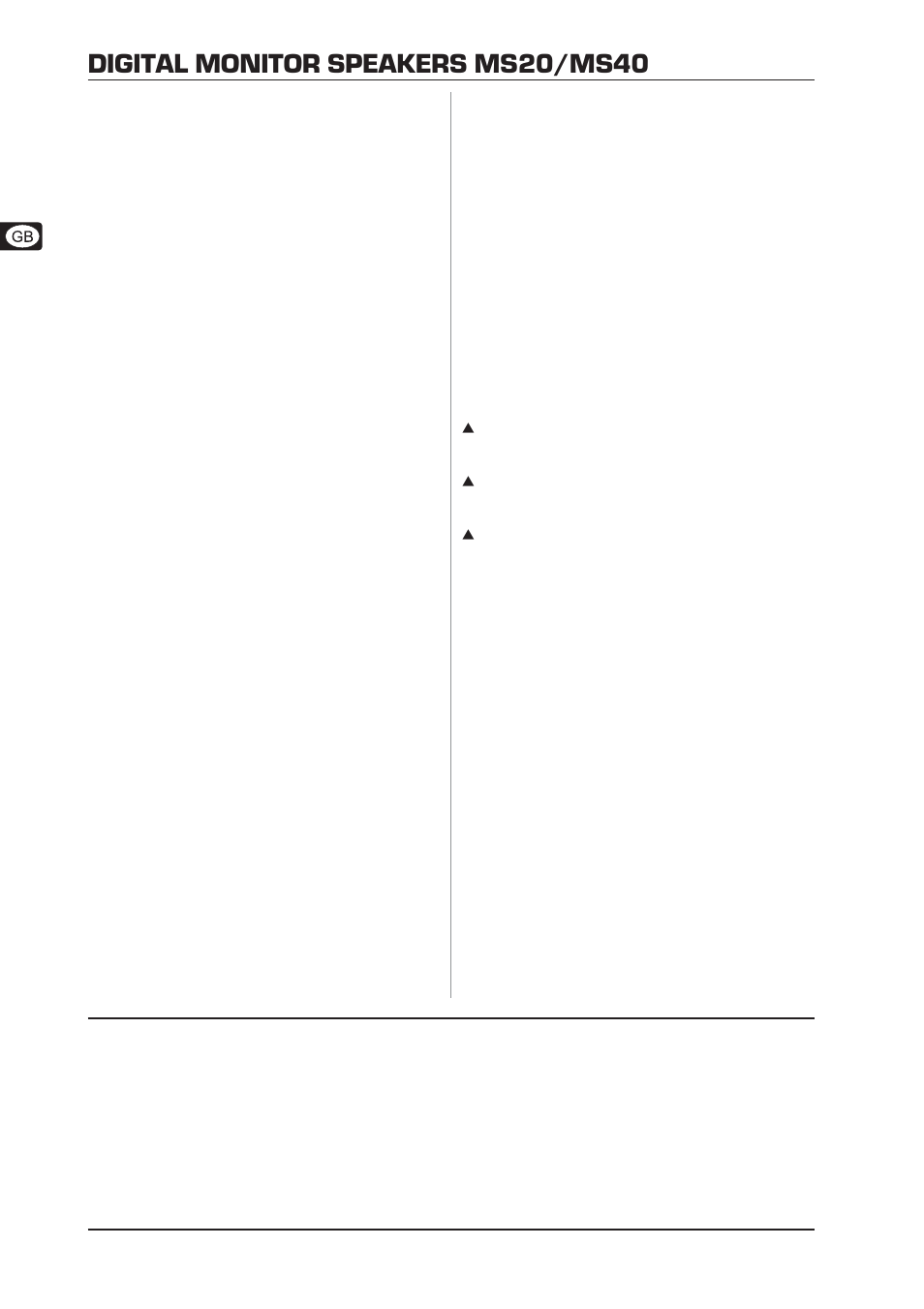 Digital monitor speakers ms20/ms40, Warranty | Behringer Digital Monitor MS20 User Manual | Page 6 / 6