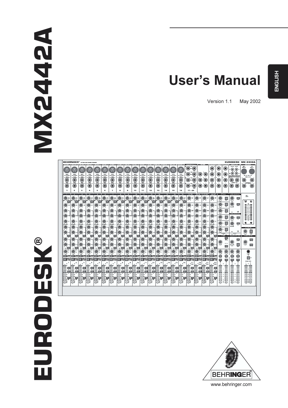 Behringer MX2442A User Manual | 23 pages