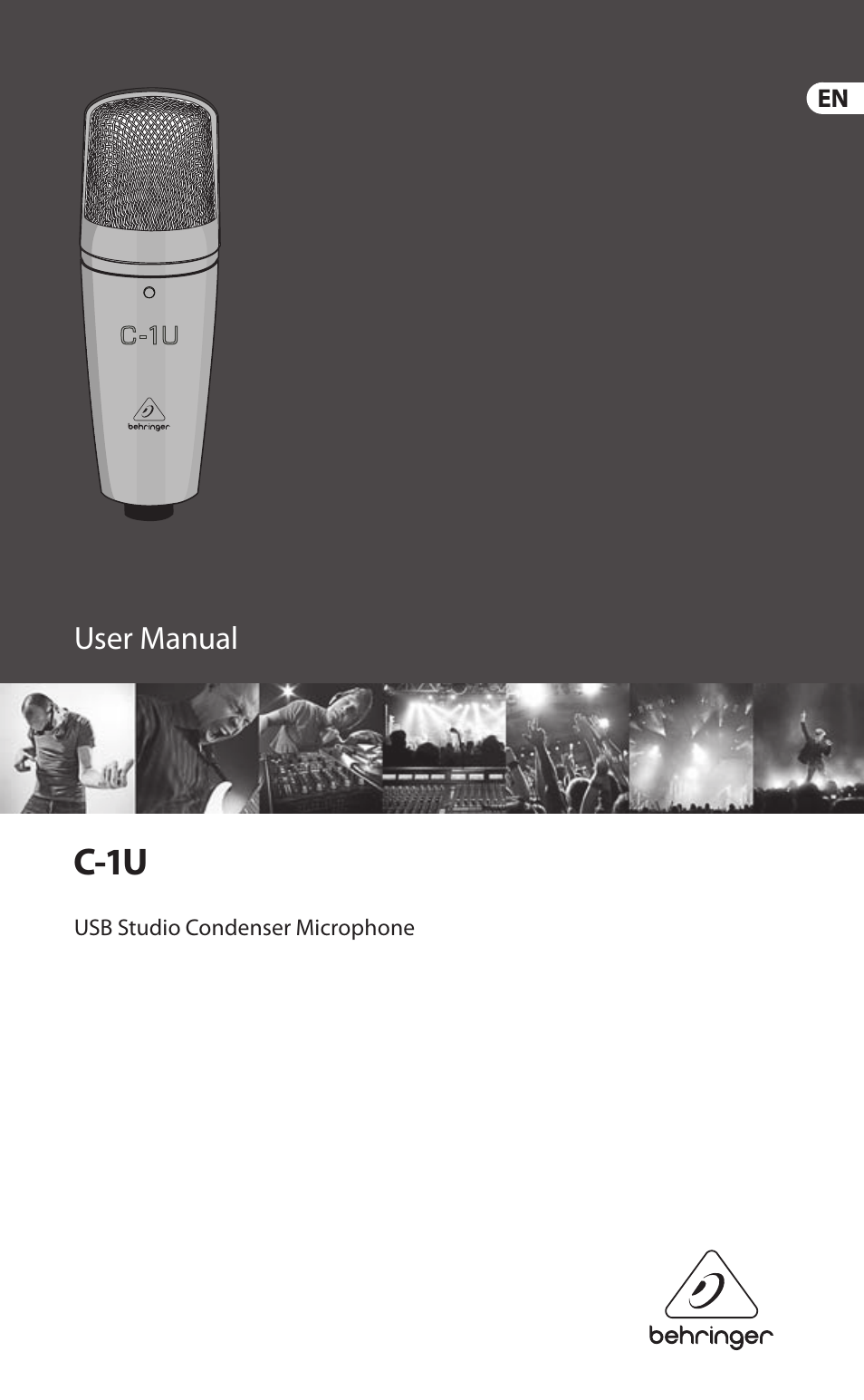 Behringer USB Studio Condenser Microphone C-1U User Manual | 12 pages