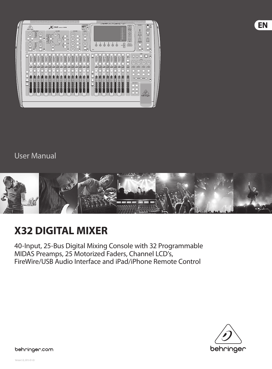 Behringer 32-Channel User Manual | 70 pages