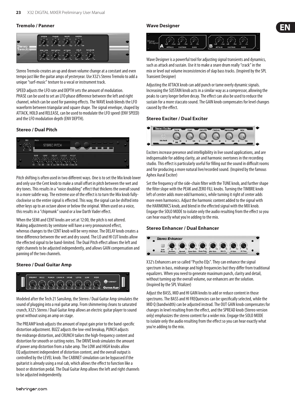 Behringer 32-Channel User Manual | Page 23 / 70