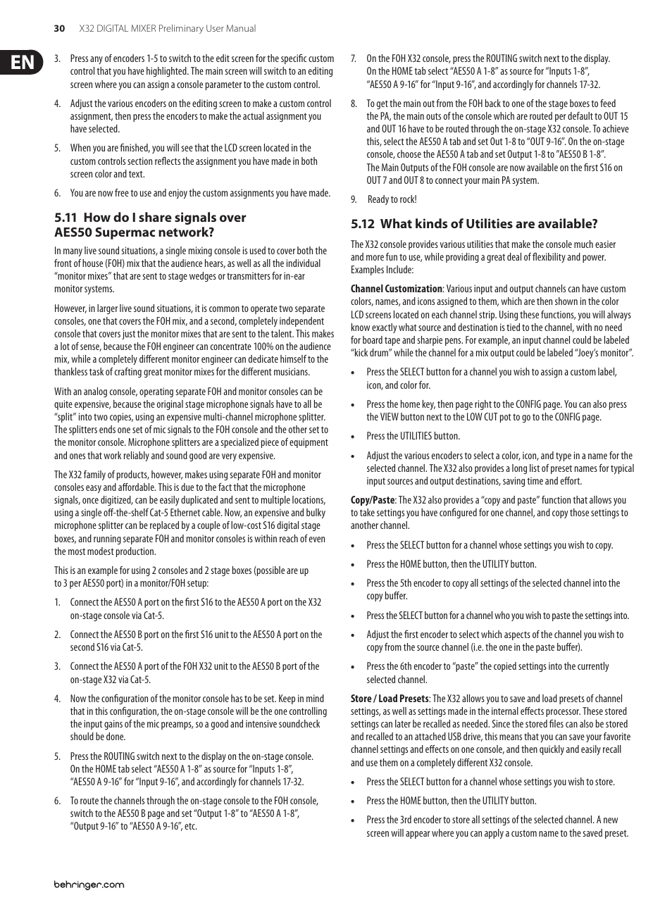 12 what kinds of utilities are available, 11 how do i share signals over | Behringer 32-Channel User Manual | Page 30 / 70