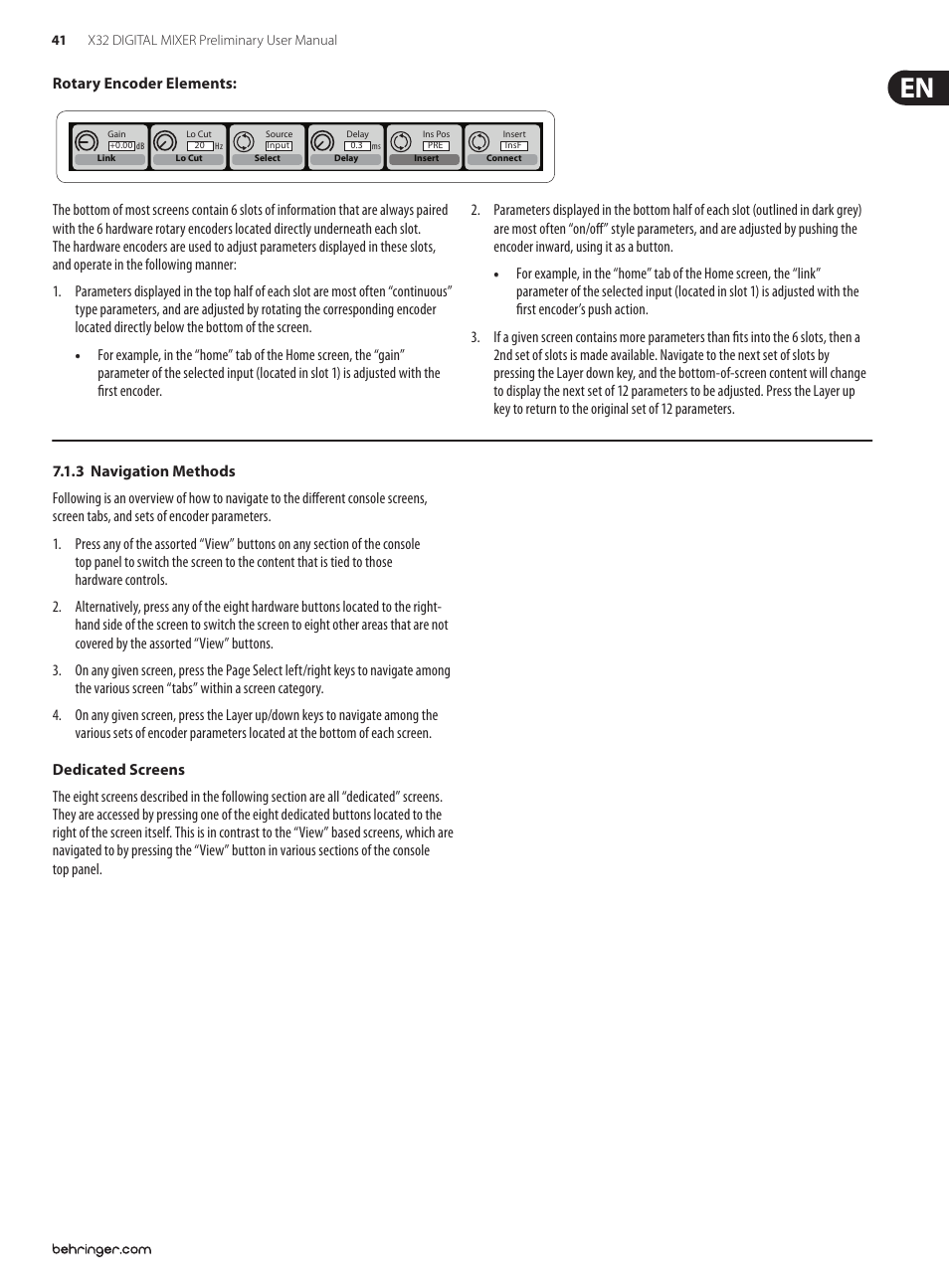 Behringer 32-Channel User Manual | Page 41 / 70