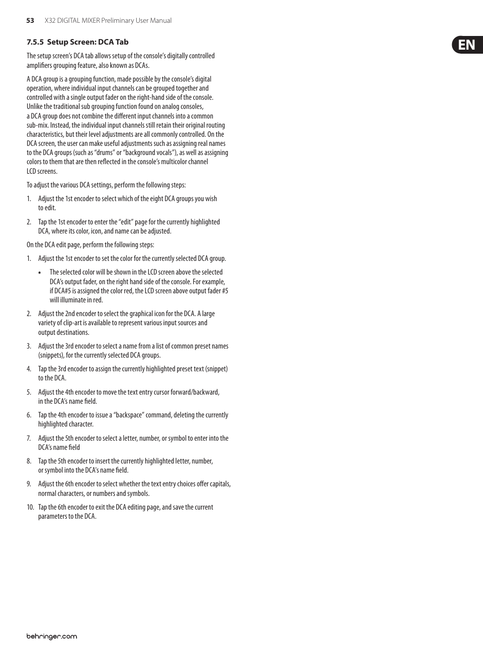 Behringer 32-Channel User Manual | Page 53 / 70