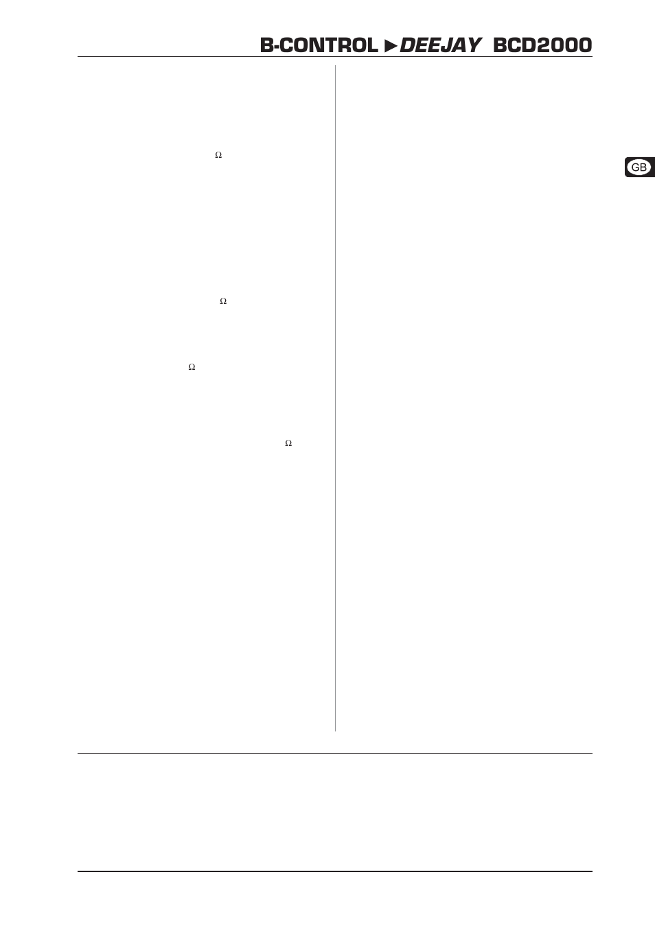 B-control deejay bcd2000, Specifications | Behringer B-Control DeeJay BCD2000 User Manual | Page 3 / 3
