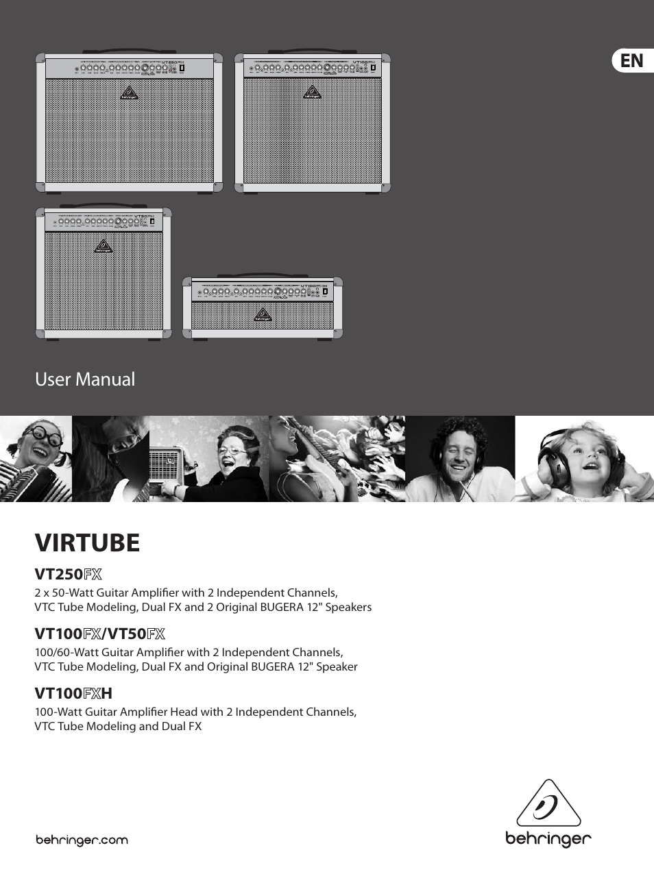 Behringer Virtube VT100FXH User Manual | 15 pages