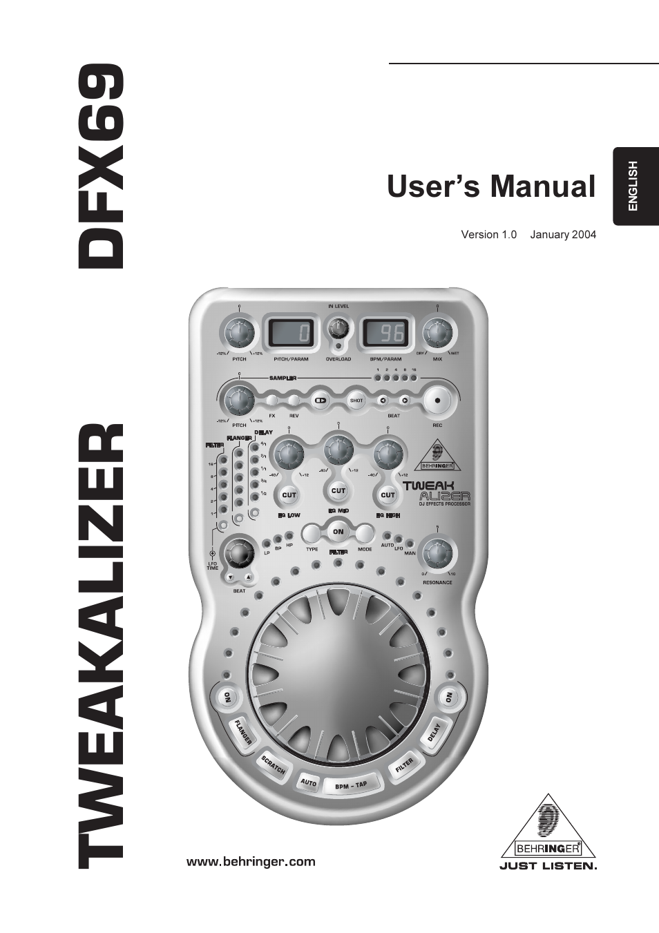 Behringer DFX69 User Manual | 11 pages