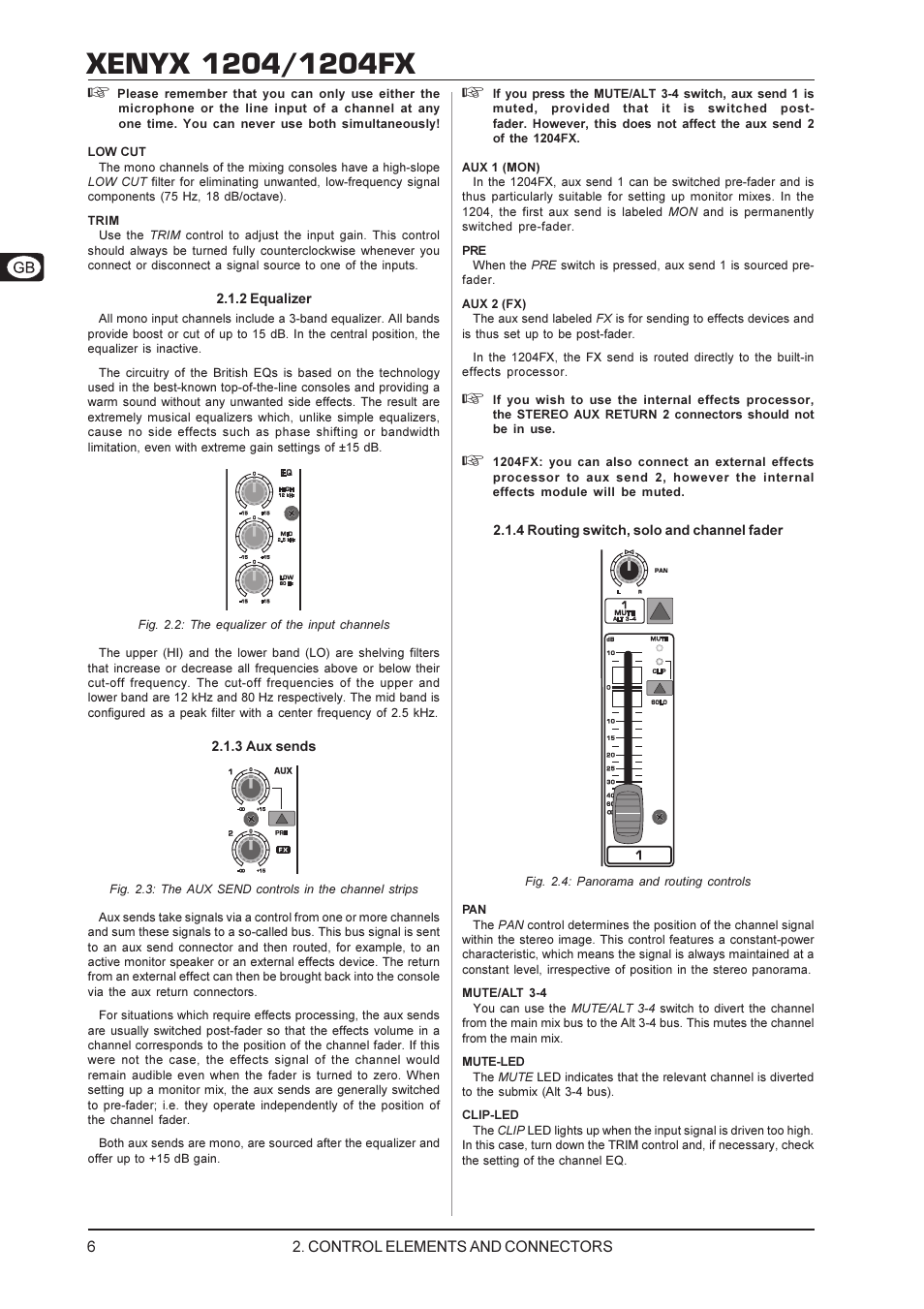 Behringer Xenyx User Manual | Page 6 / 13