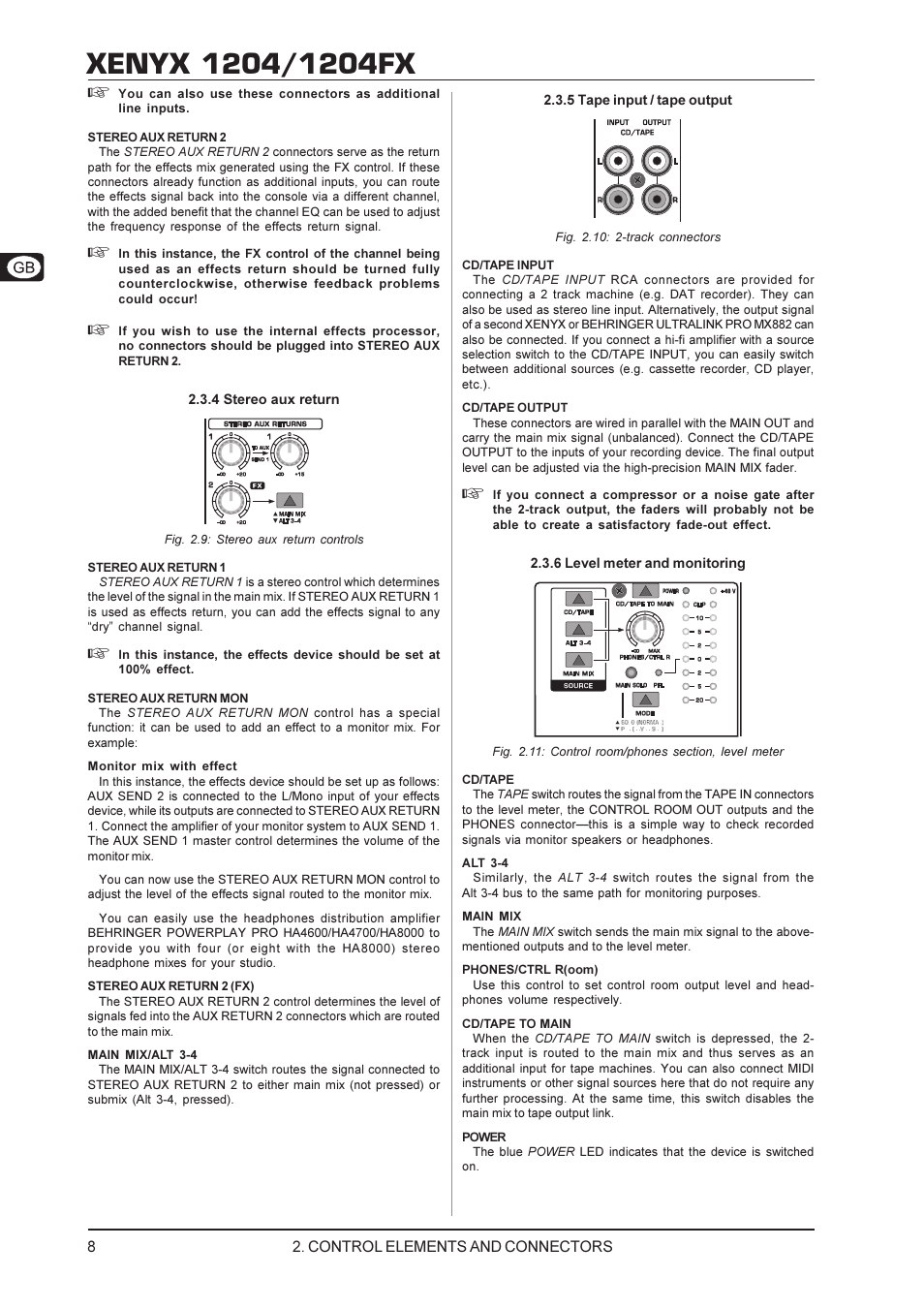 Behringer Xenyx User Manual | Page 8 / 13