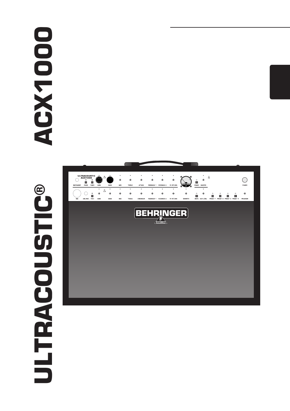 Behringer ACX1000 User Manual | 17 pages