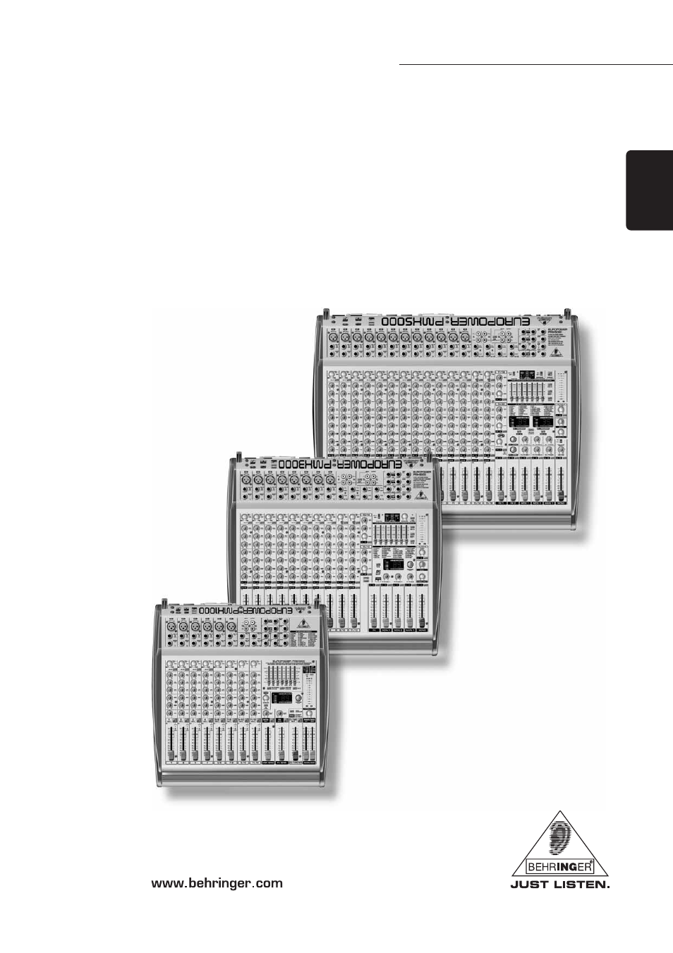 Behringer PMH5000 User Manual | 14 pages