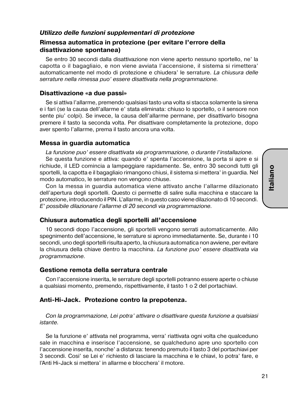 Italiano | Mongoose AMG 850 C User Manual | Page 21 / 58