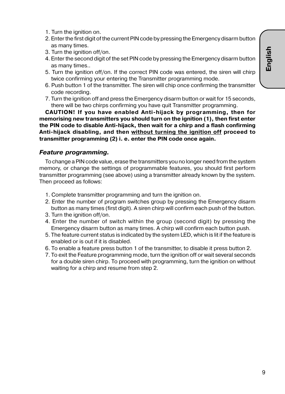 English | Mongoose AMG 850 C User Manual | Page 9 / 58