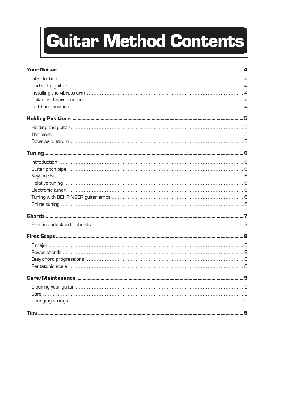 Behringer AC108 User Manual | Page 3 / 9