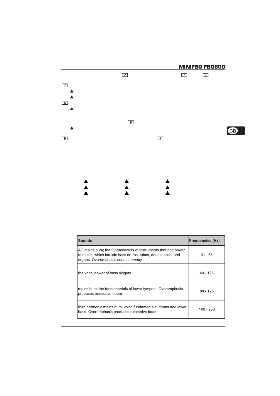 Minifbq fbq800 | Behringer MiniFBQ FBQ800 User Manual | Page 9 / 17