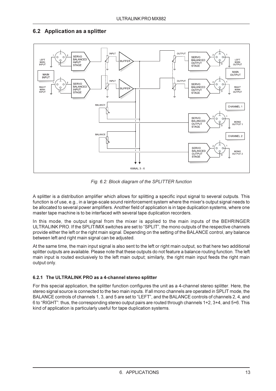 Behringer MX882 User Manual | Page 13 / 16