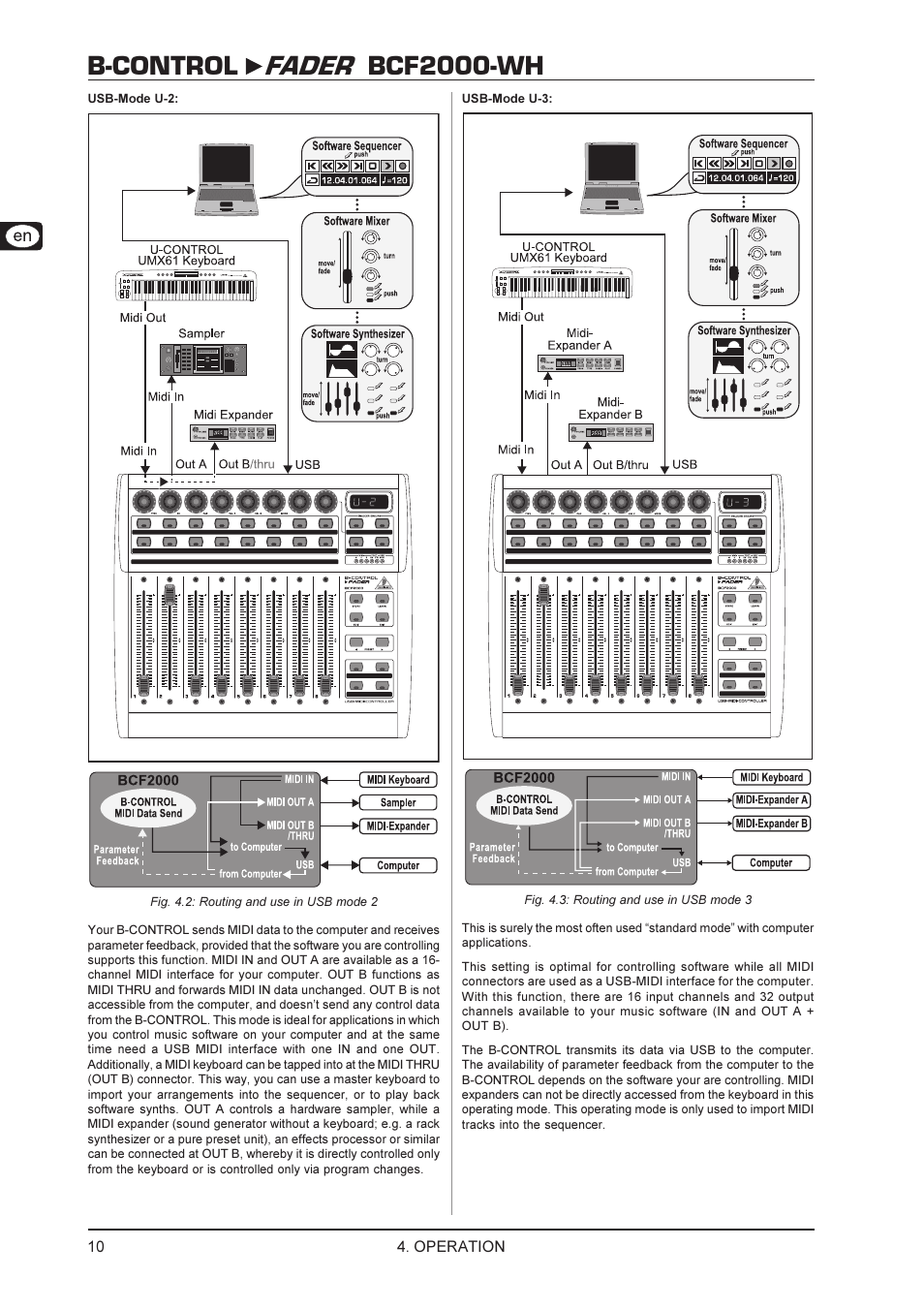 B-control fader bcf2000-wh | Behringer BCF2000-WH User Manual | Page 10 / 24