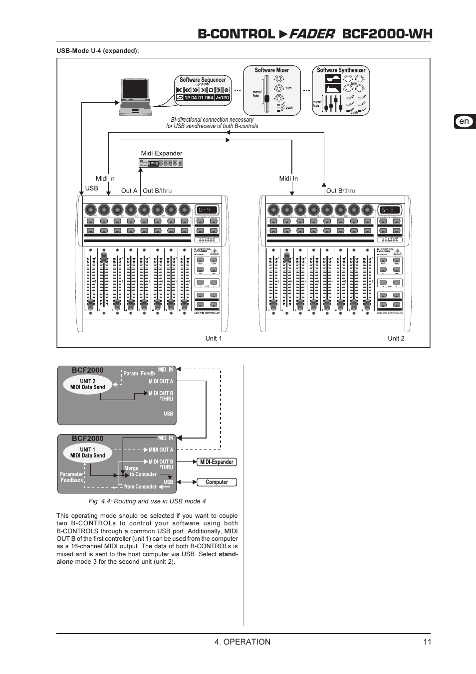 B-control fader bcf2000-wh | Behringer BCF2000-WH User Manual | Page 11 / 24