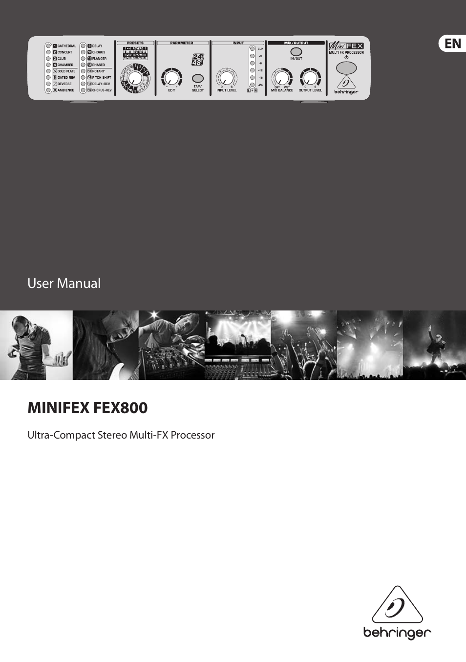 Behringer Minifex FEX800 User Manual | 11 pages