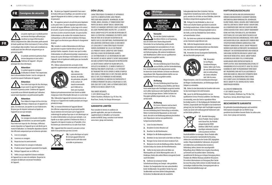 Behringer Super-X Pro CX2310 User Manual | Page 3 / 13